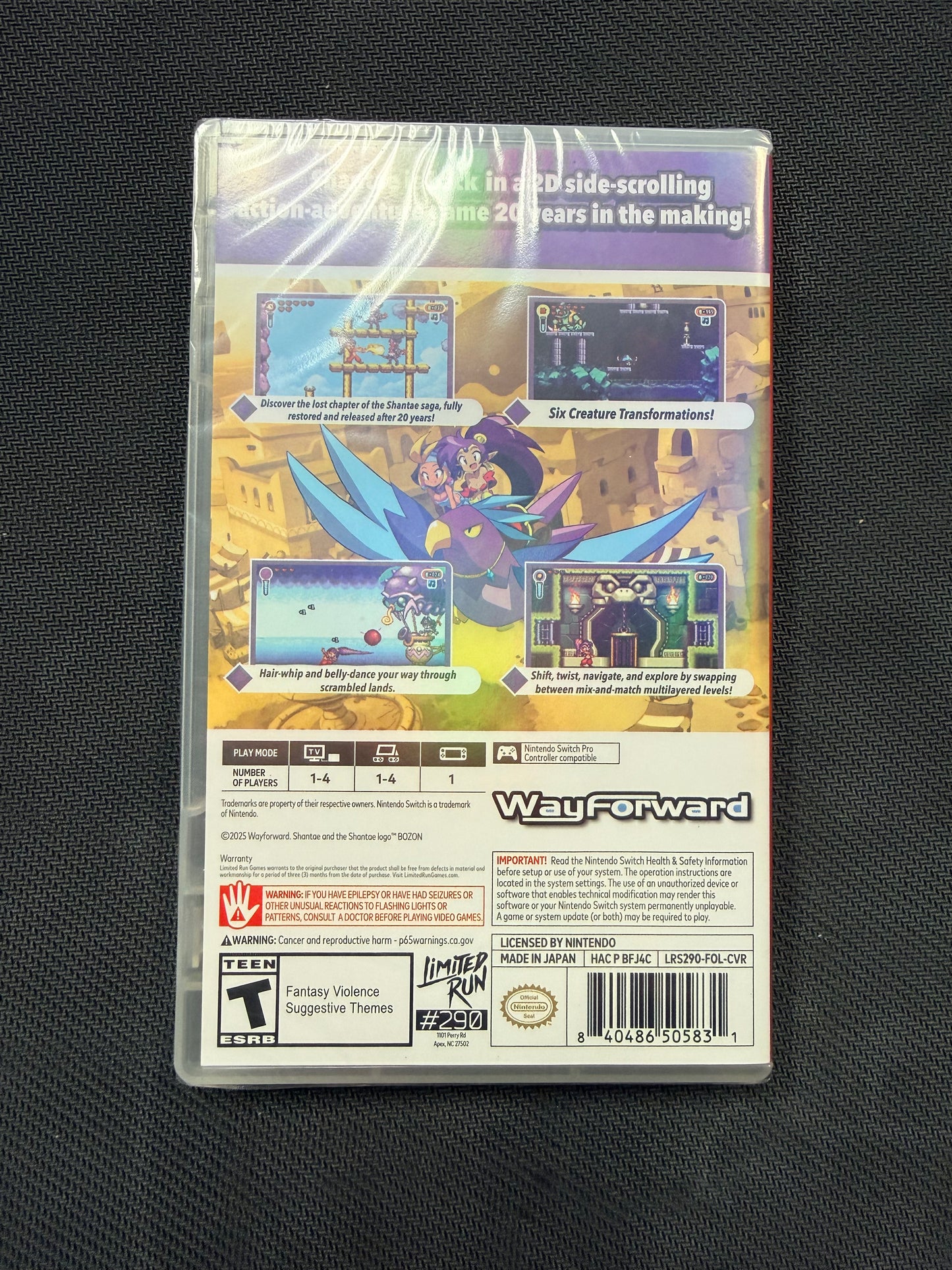 Shantae Advance: Risky Revolution (Limited Foil Variant)- Nintendo Switch