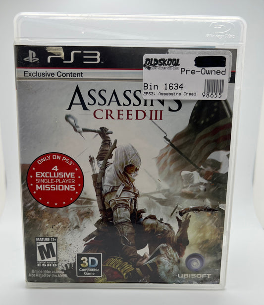 Assassins Creed III 3 - Playstation 3